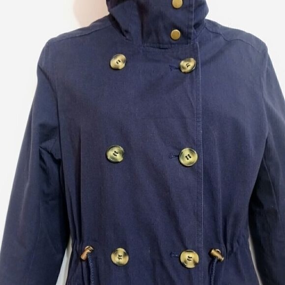 GH Bass & Co Navy Hooded Utility Jacket Small - Picture 3 of 15